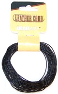 0.5mm Black Leather Cord for Beading