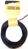2mm Black Leather Cord for Beading