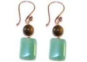 Bronzite Beauty Beaded Earrings Free Pattern with Instructions and Directions
