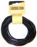 3mm Black Leather Cord for Beading